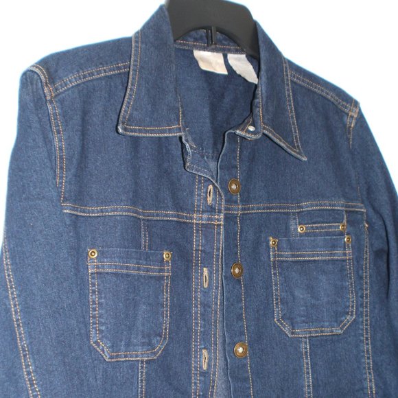 Erika Dark Wash Denim Jacket - Picture 1 of 3